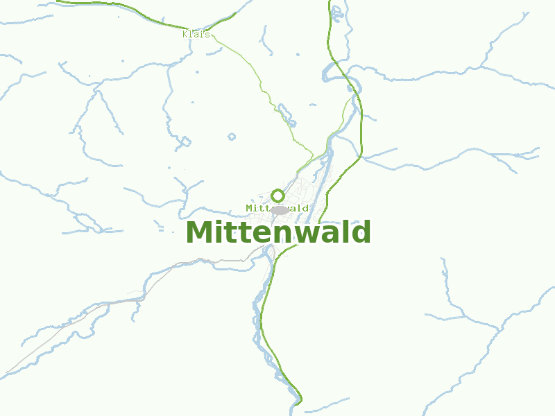 Karte von Mittenwald