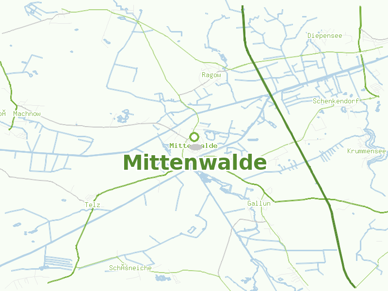 Karte von Mittenwalde