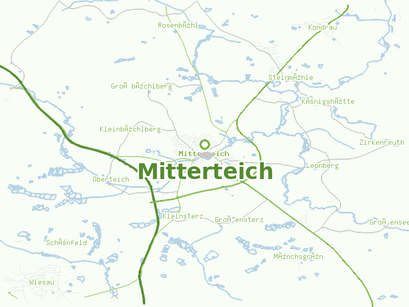 Karte von Mitterteich