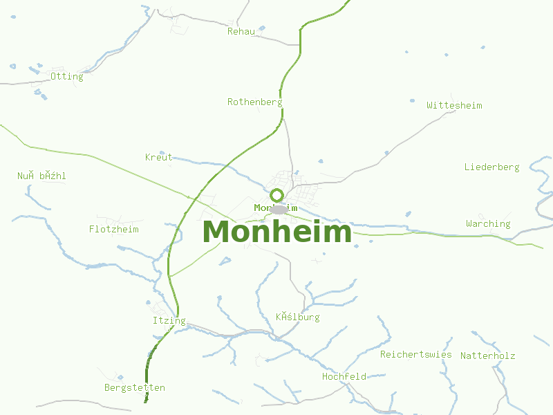 Karte von Monheim