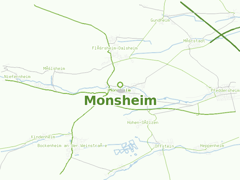 Karte von Monsheim