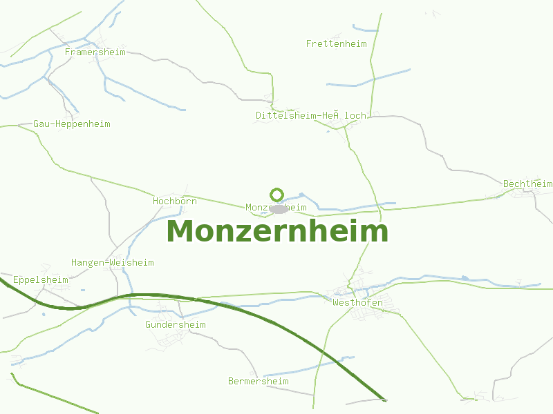 Karte von Monzernheim