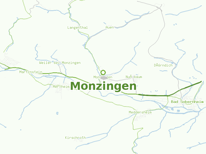 Karte von Monzingen