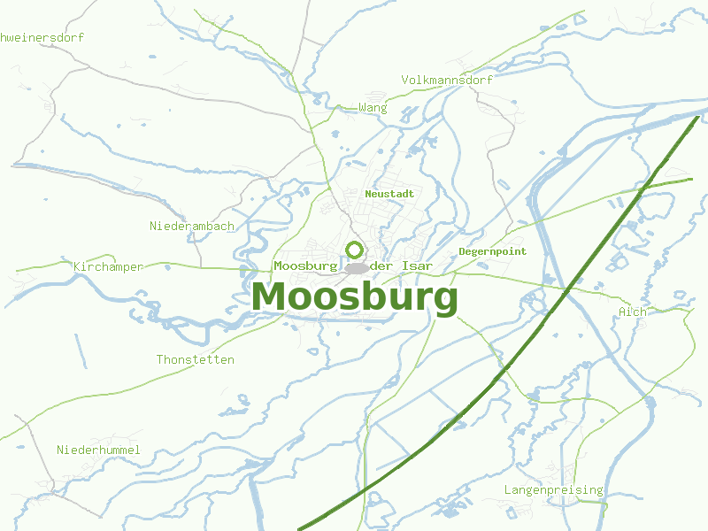 Karte von Moosburg