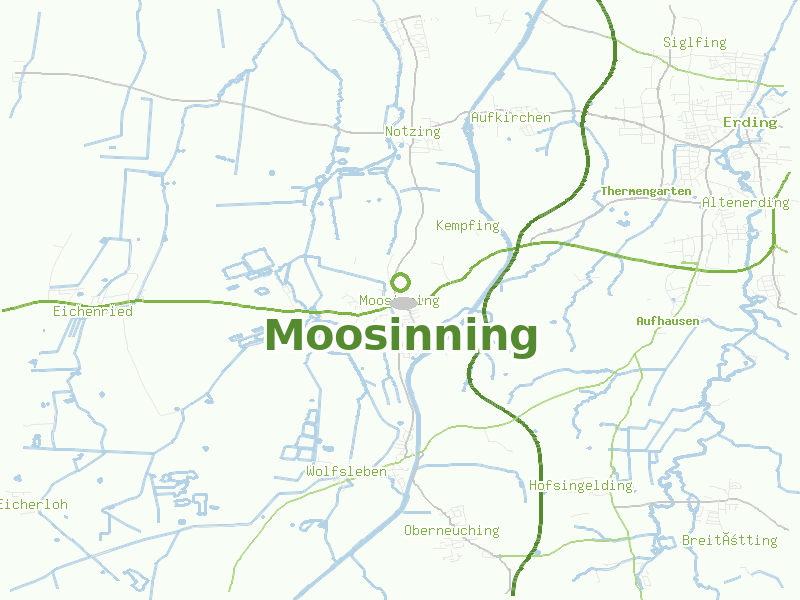 Karte von Moosinning