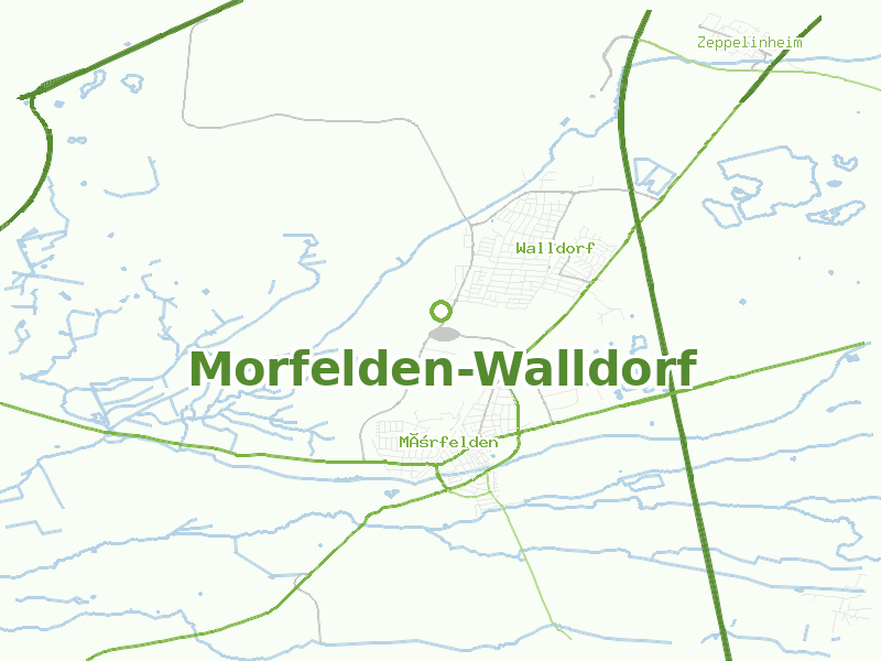Karte von Morfelden-Walldorf