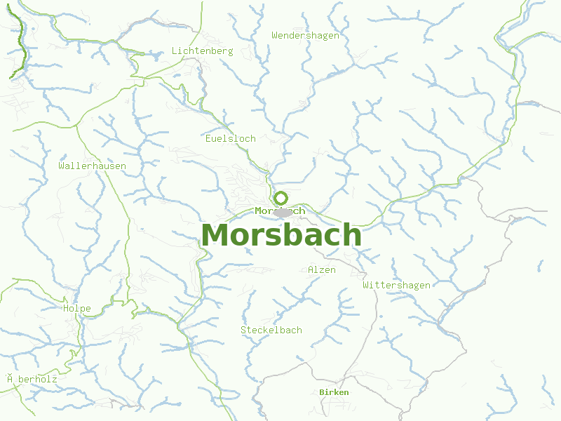 Karte von Morsbach