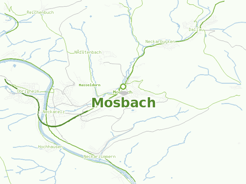 Karte von Mosbach