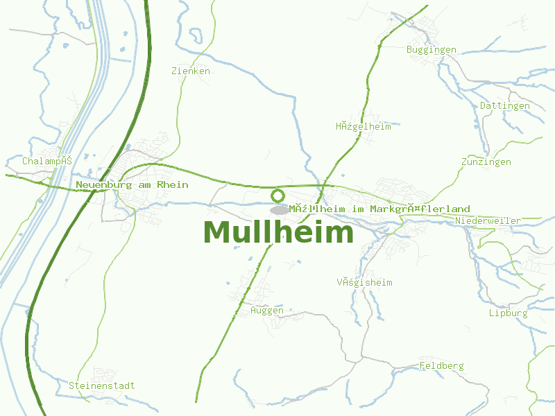 Karte von Mullheim