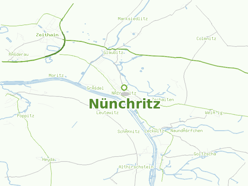 Karte von Nünchritz