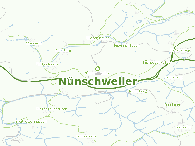 Karte von Nünschweiler