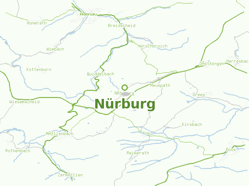 Karte von Nürburg