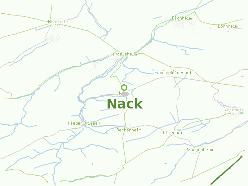 Karte von Nack