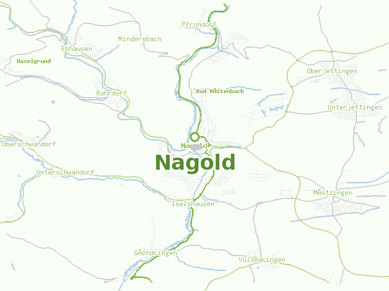 Karte von Nagold