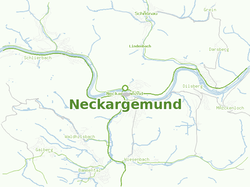 Karte von Neckargemund