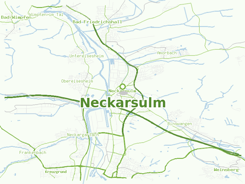 Karte von Neckarsulm