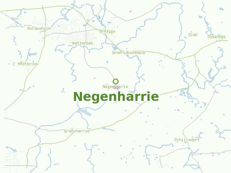 Karte von Negenharrie
