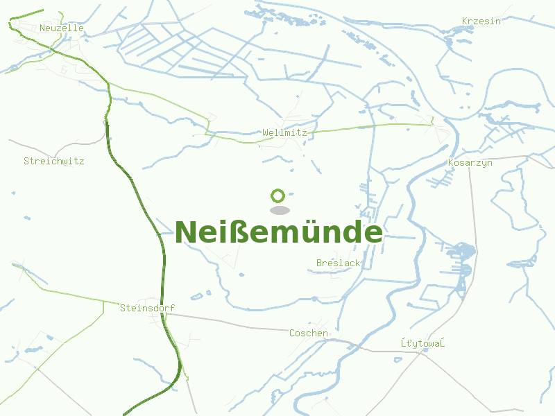 Karte von Neißemünde