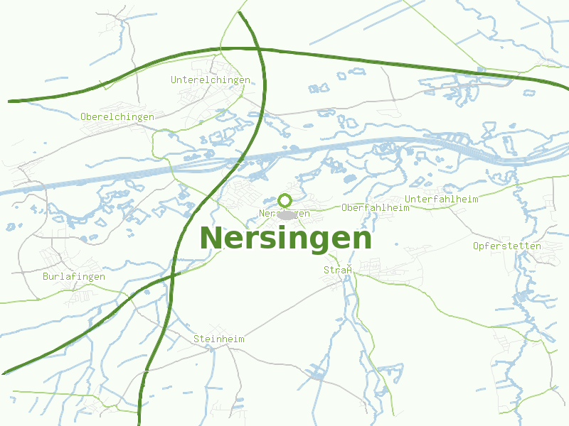 Karte von Nersingen