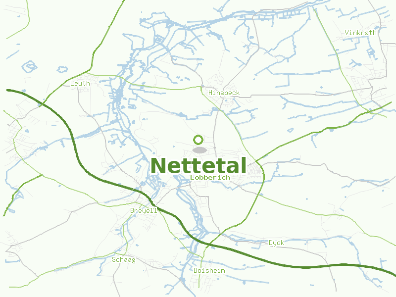 Karte von Nettetal