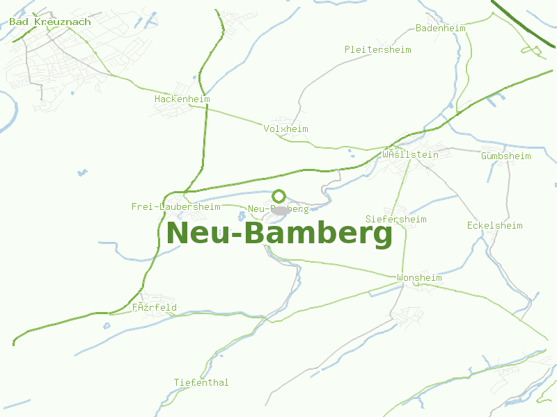 Karte von Neu-Bamberg