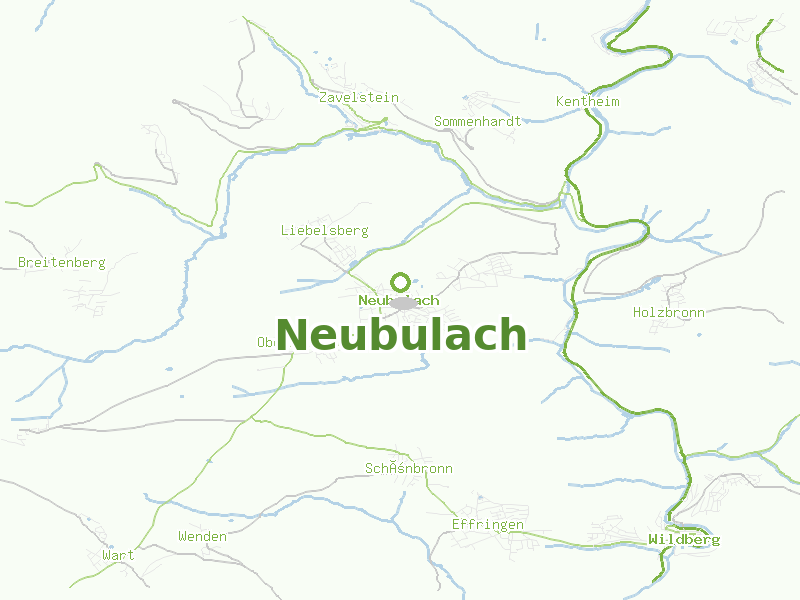 Karte von Neubulach
