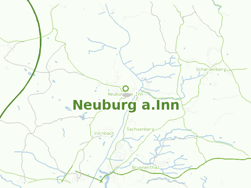 Karte von Neuburg a.Inn