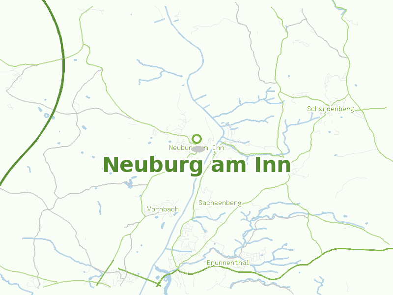 Karte von Neuburg am Inn
