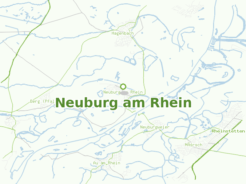 Karte von Neuburg am Rhein