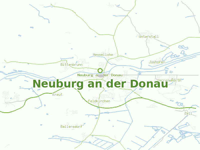 Karte von Neuburg an der Donau