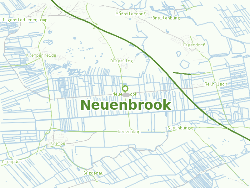 Karte von Neuenbrook
