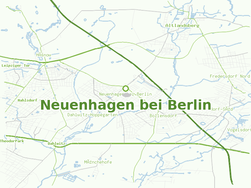Karte von Neuenhagen bei Berlin