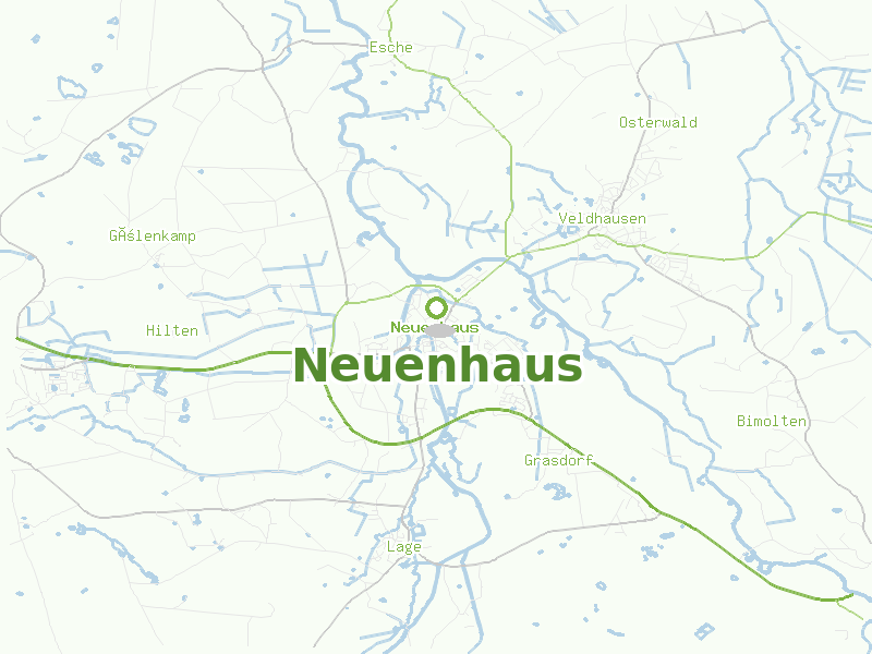 Karte von Neuenhaus