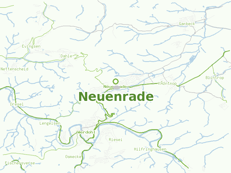 Karte von Neuenrade