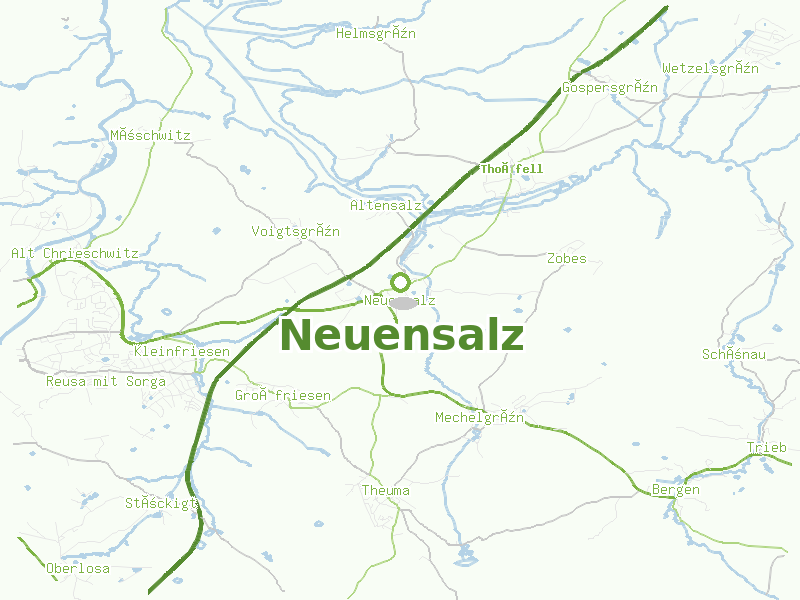 Karte von Neuensalz