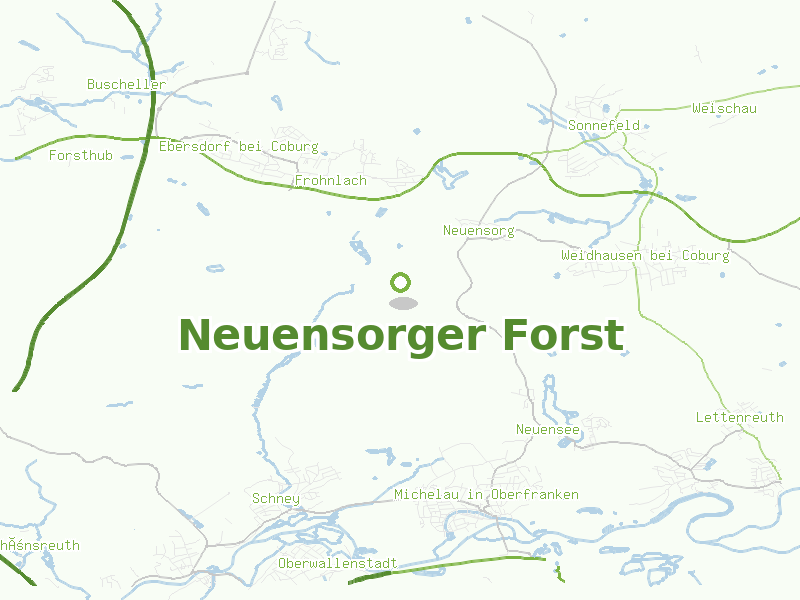 Karte von Neuensorger Forst