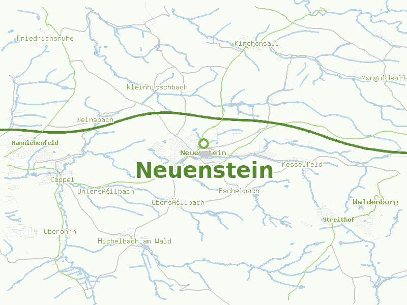 Karte von Neuenstein