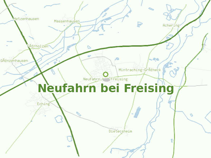 Karte von Neufahrn bei Freising