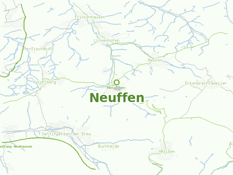 Karte von Neuffen