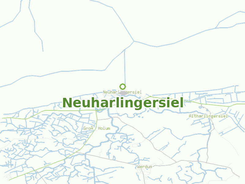 Karte von Neuharlingersiel