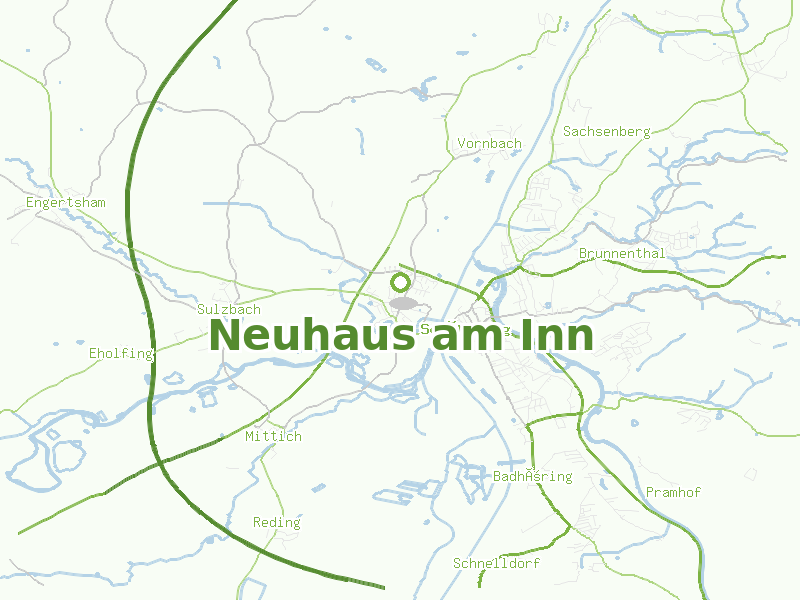 Karte von Neuhaus am Inn