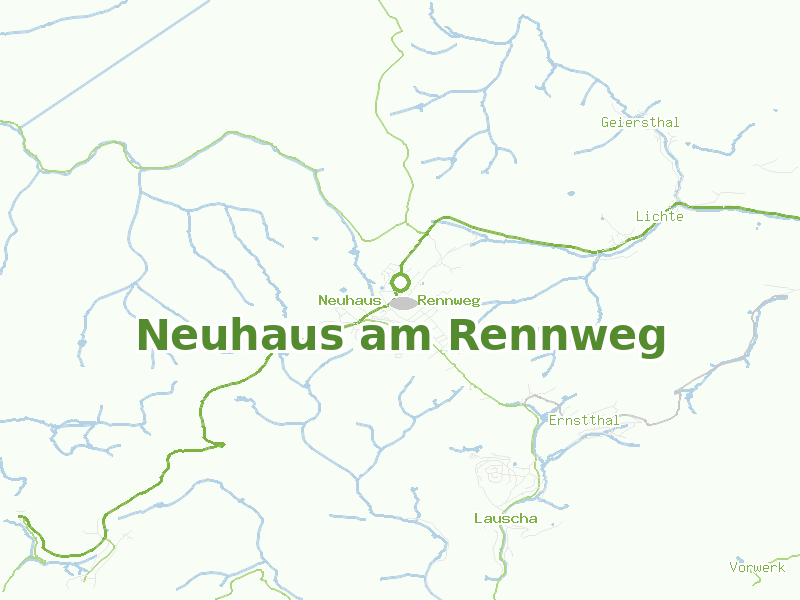 Karte von Neuhaus am Rennweg