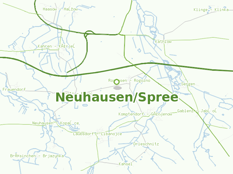 Karte von Neuhausen/Spree