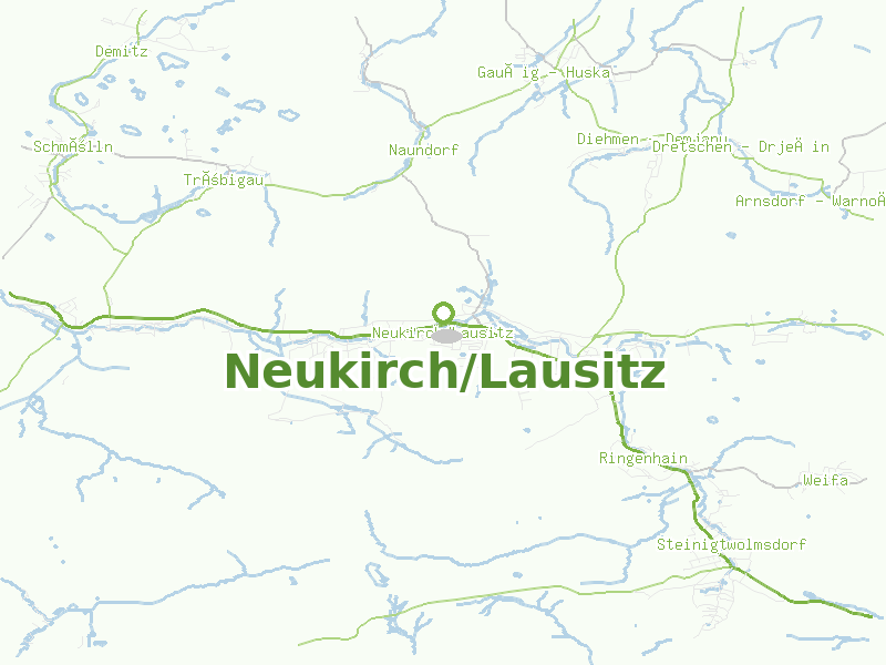 Karte von Neukirch/Lausitz
