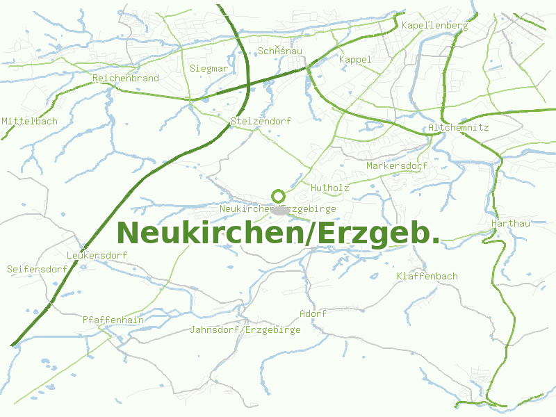 Karte von Neukirchen/Erzgeb.