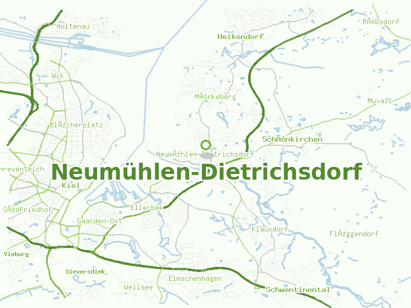 Karte von Neumühlen-Dietrichsdorf