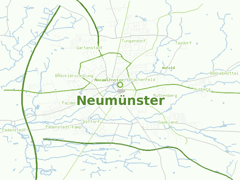 Karte von Neumünster