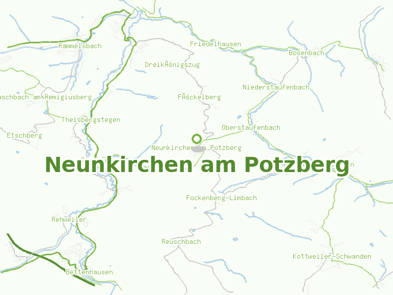 Karte von Neunkirchen am Potzberg