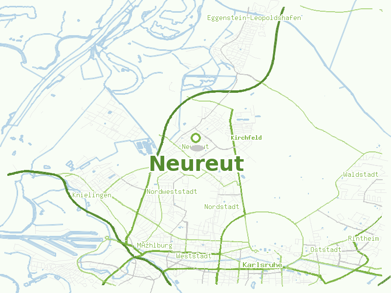 Karte von Neureut