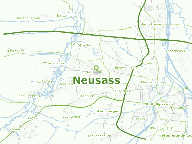 Karte von Neusass